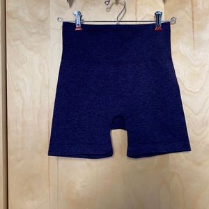 ZYIA Dark Navy Seamless Hustle Shorts
